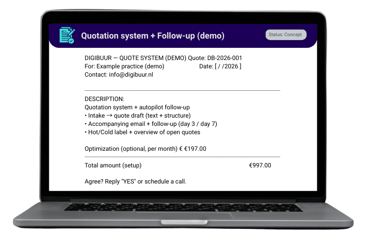 FLOW 04 – Quote System + Follow-Up