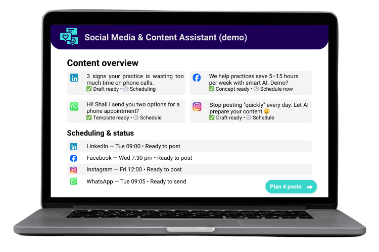 FLOW 02 – Social Media & Content Assistant