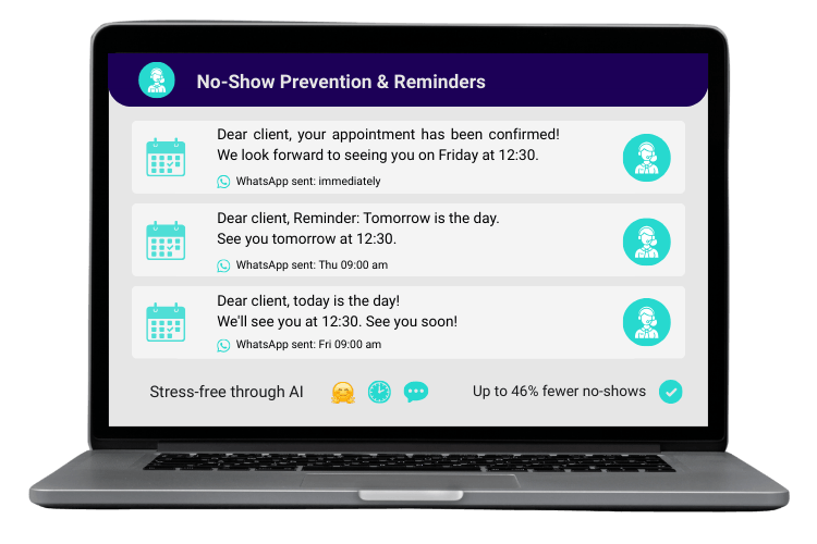 FLOW 03 – No-Show Prevention & Reminders
